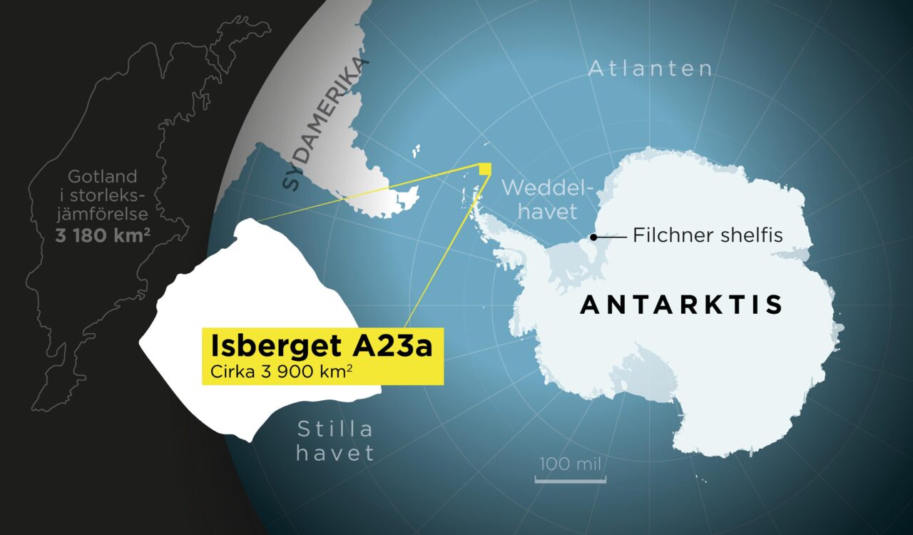 The World’s Largest Iceberg is Adrift