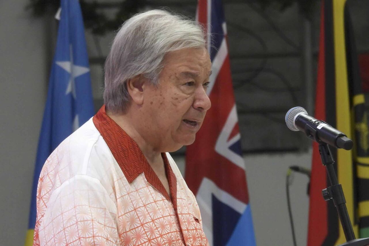 Guterres ropar SOS om stigande hav